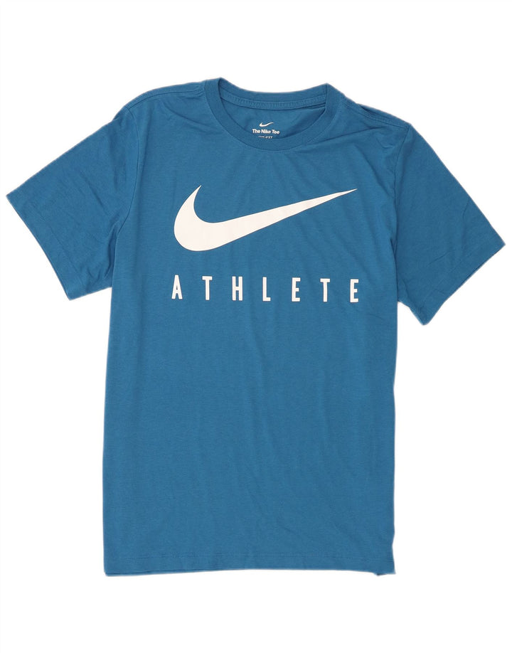 Ανδρικό T-Shirt Nike με γραφικό Dri Fit, μεγάλο μπλε πολυεστέρας