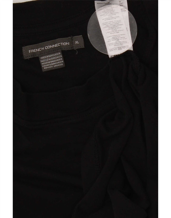 Ανδρικό T-Shirt French Connection Top XL Μαύρο βαμβακερό