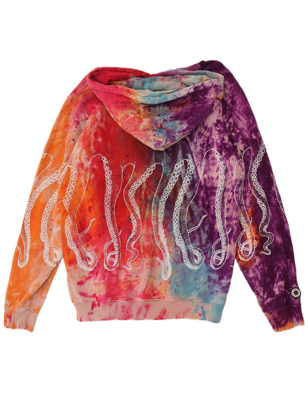 Octopus Mens Graphic Hoodie Jumper Μεγάλη πολύχρωμη βαφή γραβάτας