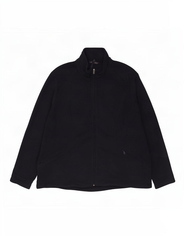 Marks & Spencer Γυναικείο Fleece Jacket UK 20 2XL Navy Blue Polyester