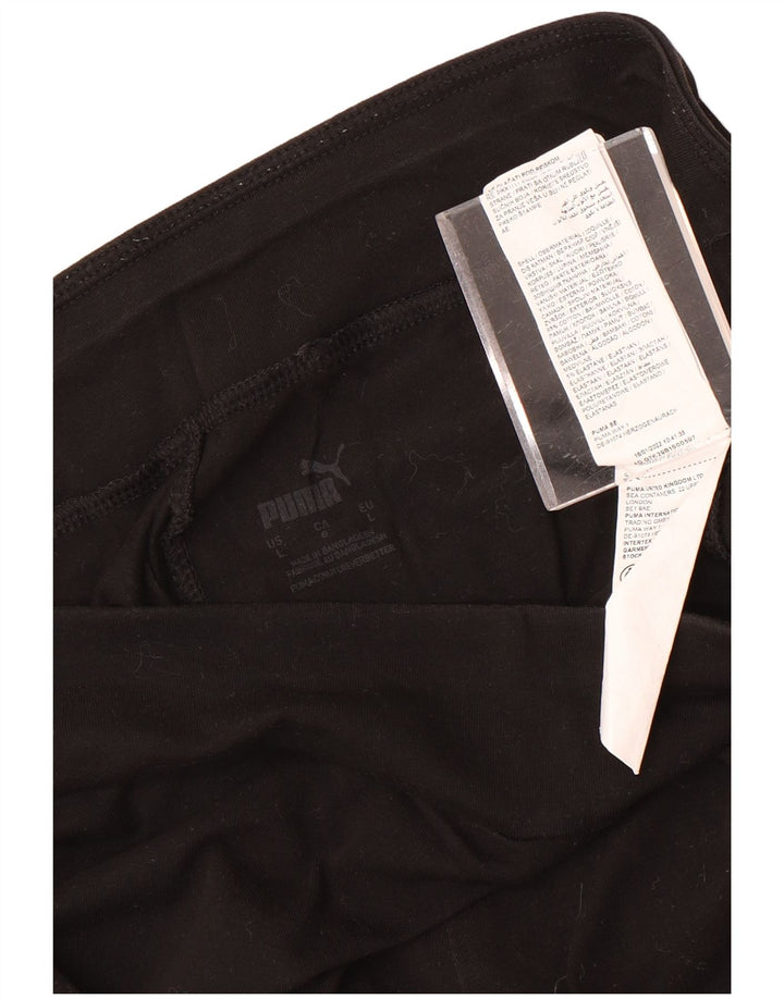 Puma Γυναικείο κολάν UK 14 μεγάλο μαύρο βαμβακερό