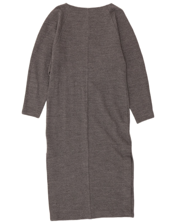 Γυναικείο μακρυμάνικο φόρεμα Cos UK 10 Small Grey Wool