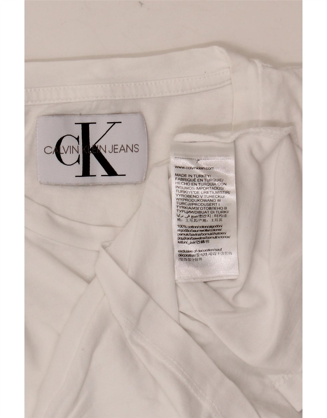 Ανδρικό γραφικό μπλουζάκι CALVIN KLEIN JEANS Μικρό βαμβακερό
