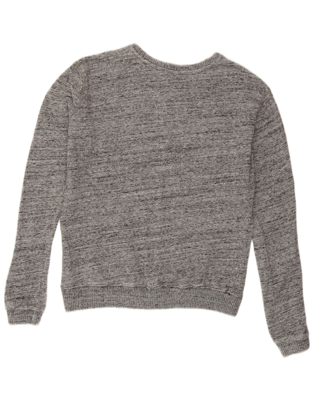 Superdry Γυναικεία γραφική φούτερ Jumper UK 10 Small Grey Flecked