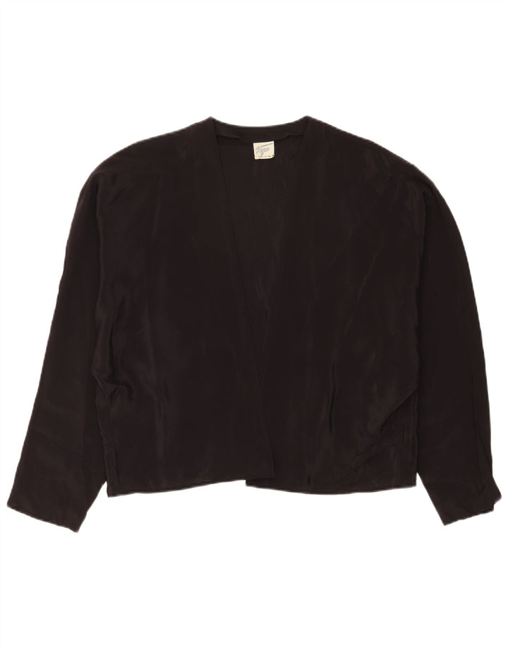 Vintage Γυναικείο Oversized Bolero Top IT 44 Medium Black Acetate