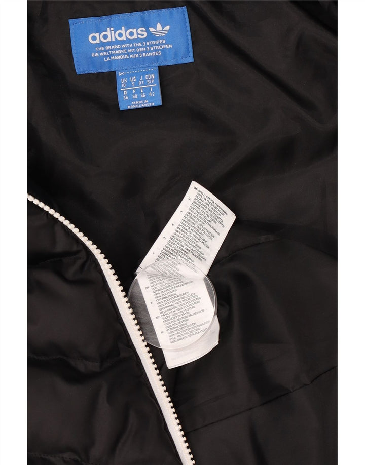 Γυναικείο μπουφάν με κουκούλα Adidas UK 10 Small Black Polyester