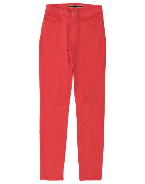 Massimo Dutti Γυναικεία Skinny Jeans EU 34 2XS W26 L30 Red Cotton