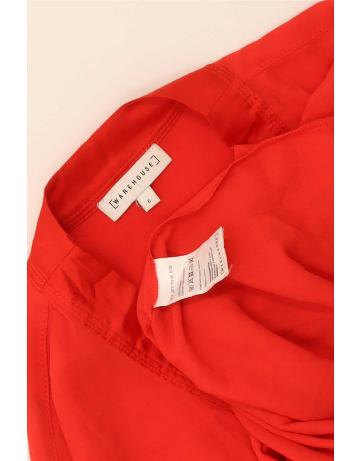 Warehouse Γυναικεία Μπλούζα Τοπ UK 6 XS Red Polyester