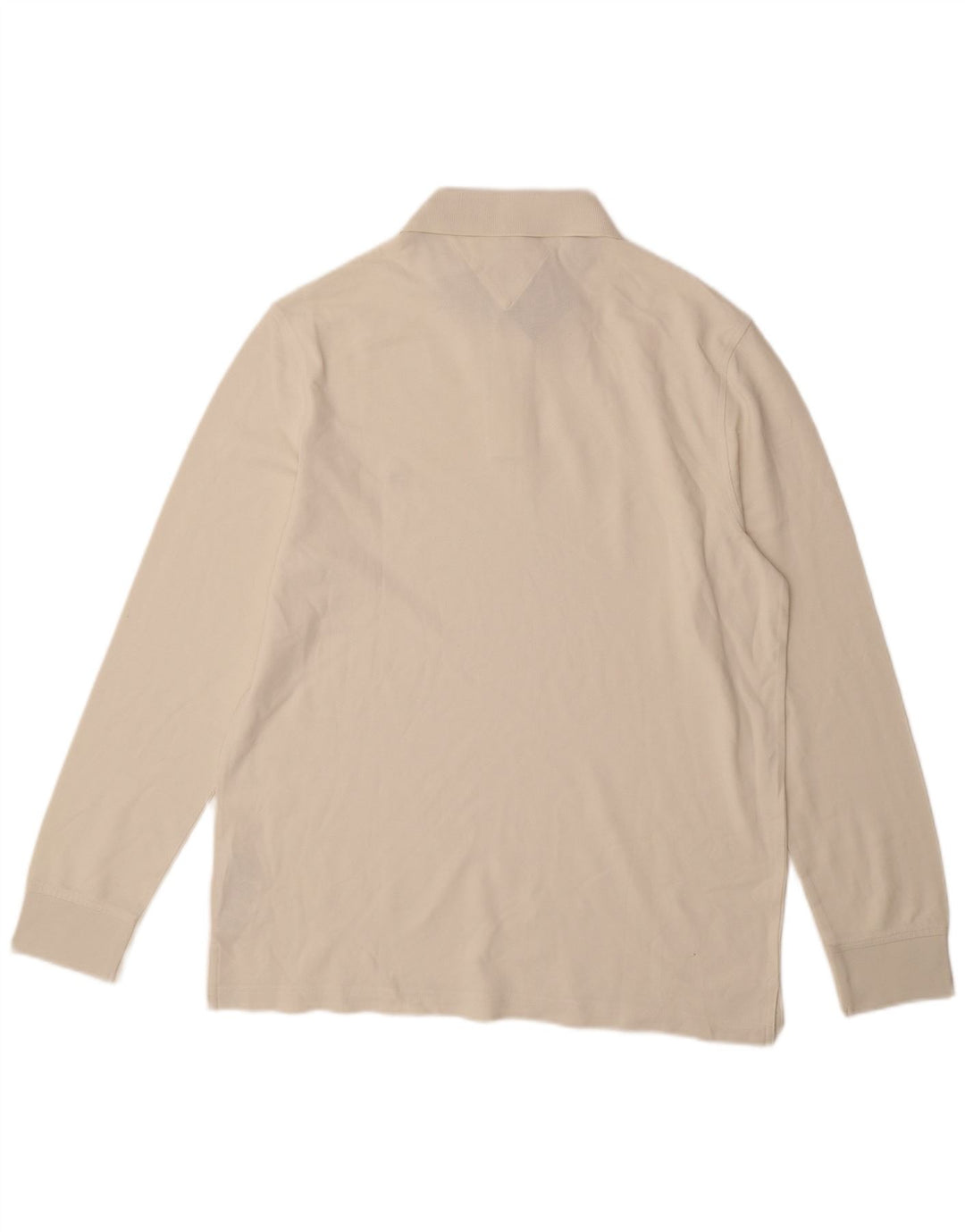 TOMMY HILFIGER ανδρικό μπλουζάκι πόλο με κανονική εφαρμογή, μακρυμάνικο μεγάλο σε λευκό