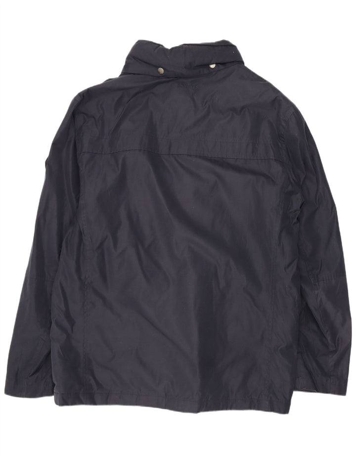 Joules Mens Hooded Utility Jacket UK 40 Large Navy Blue Polyester