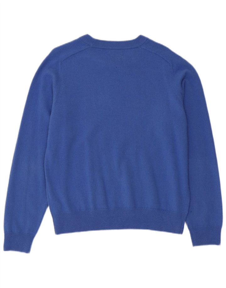 Ανδρικό πουλόβερ Massimo Dutti Crew Neck Jumper XL Blue Wool