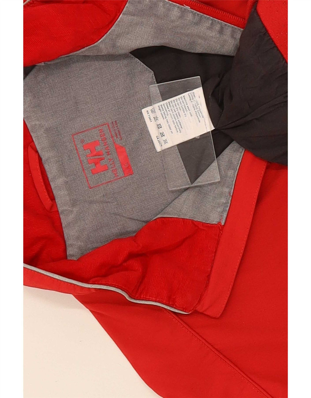 Helly Hansen Ανδρικό γραφικό μπουφάν μπουφάν UK 40 μεγάλο κόκκινο πολυαμίδιο αθλητικά