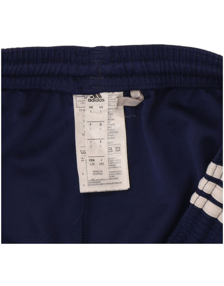 Ανδρικό αθλητικό σορτς Adidas Climalite μεγάλο μπλε ναυτικό πολυεστέρα
