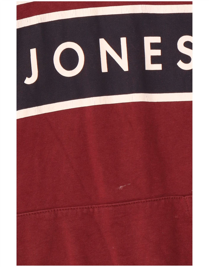 JACK & JONES Ανδρικό γραφικό με κουκούλα με κουκούλα, μεσαίο βαμβακερό