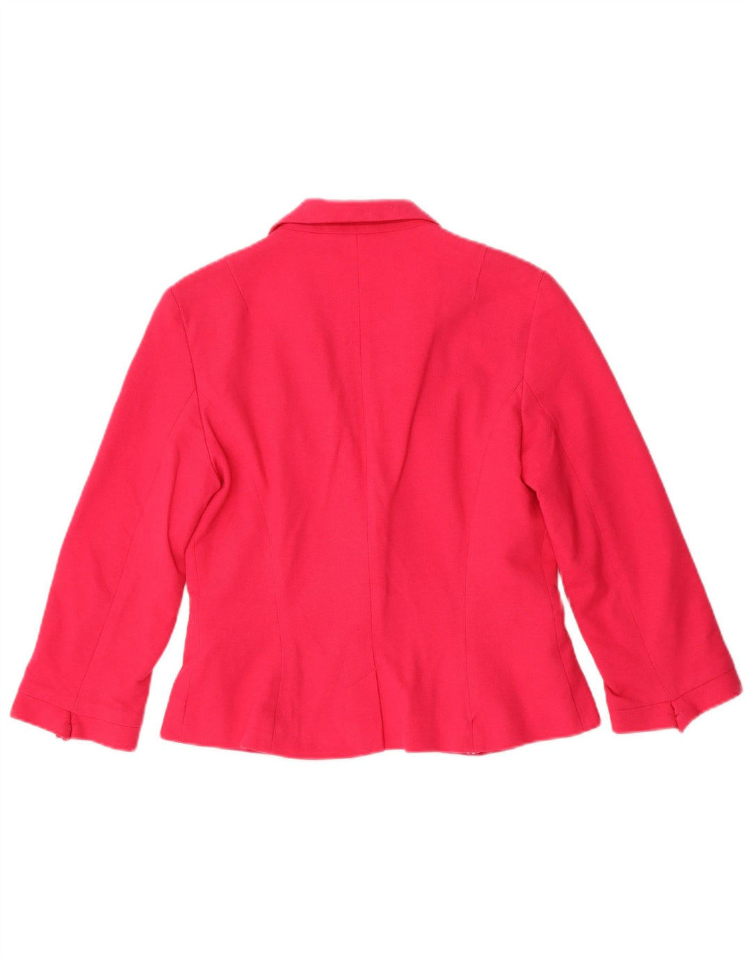 Zara Γυναικείο Μπουφάν Blazer Crop 1 Button UK 14 Large Pink Cotton