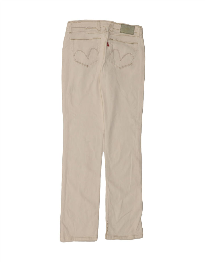 LEVI'S Womens Straight Jeans W30 L34 White Cotton Vintage Levi's and Second-Hand Levi's from Messina Hembry 
