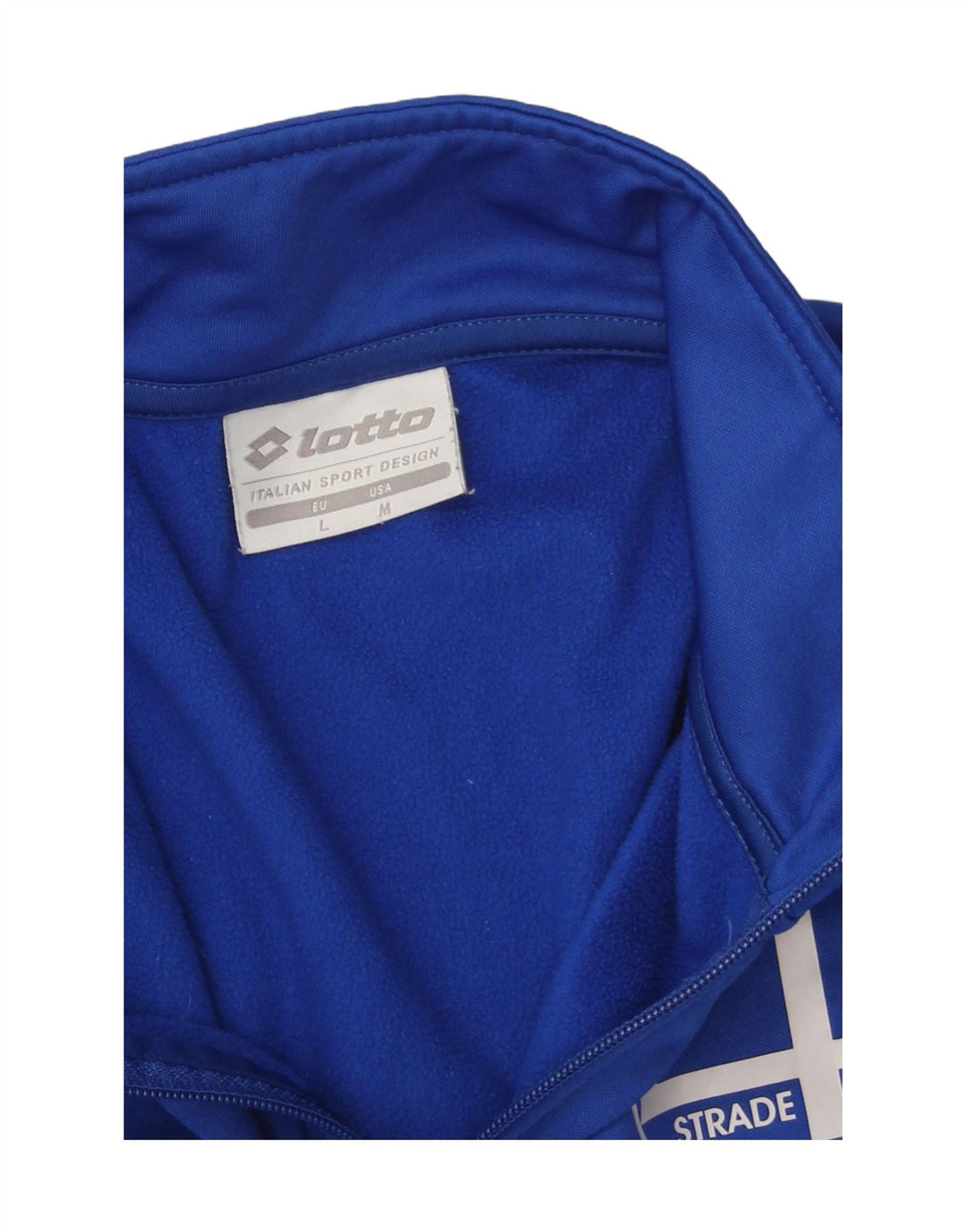 Ανδρικό φούτερ Lotto με φερμουάρ με λαιμόκοψη μεγάλο μπλε πολυεστέρα