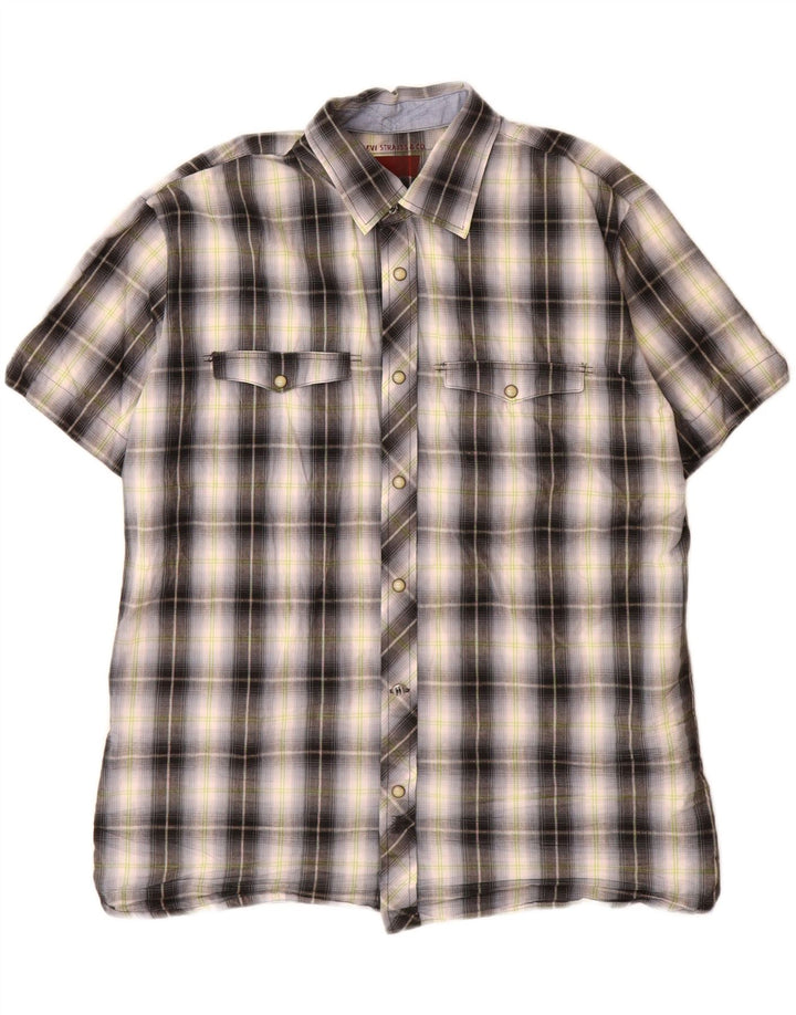 Ανδρικό κοντομάνικο πουκάμισο Levi's Small Grey Check Cotton