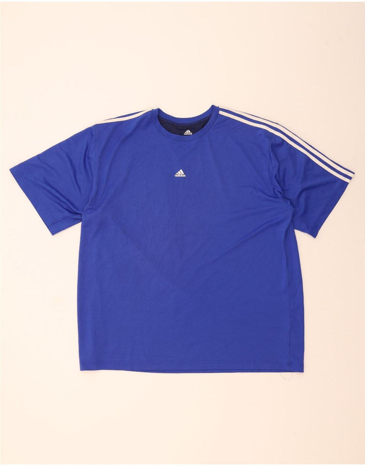 Ανδρικό T-Shirt Climalite ADIDAS Top 2XL Blue Polyester