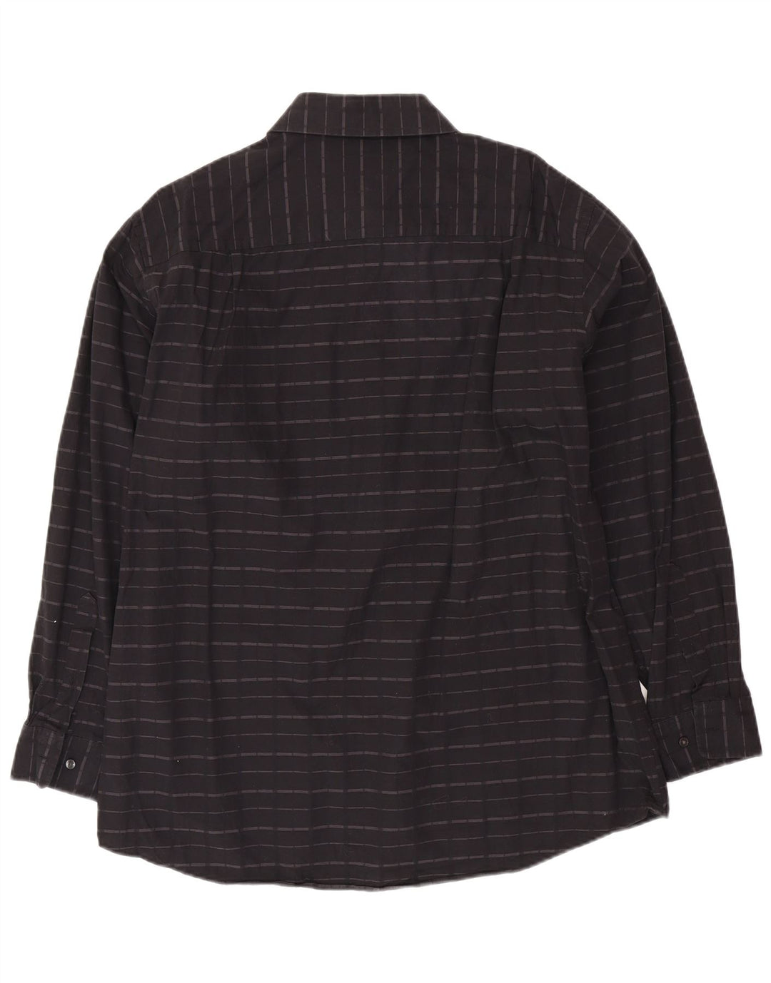 Ανδρικό πουκάμισο CALVIN KLEIN 17 XL Μαύρο βαμβακερό ριγέ