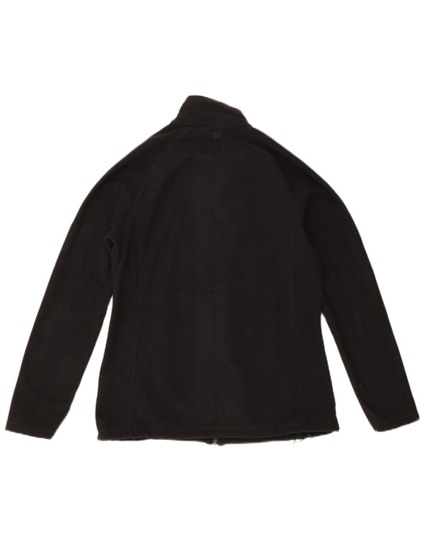 Mountain Warehouse Womens Crop Fleece Jacket UK 10 Small Black Polyester