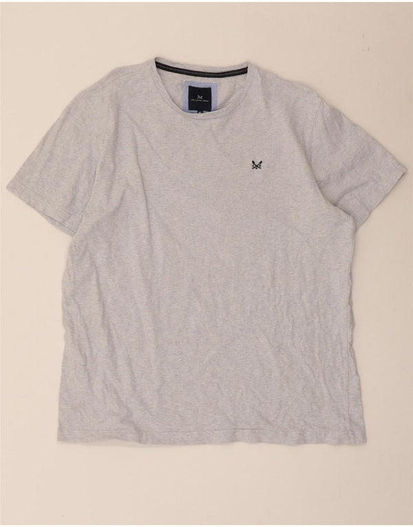 Ανδρικό T-Shirt Crew Clothing Top XL Blue Flecked Cotton