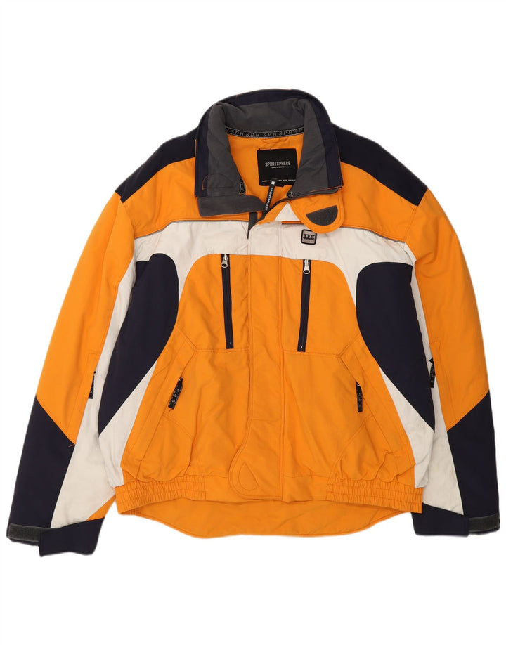 Sportsphere Ανδρικό μπουφάν σκι IT 54 2XL Πορτοκαλί Colourblock Nylon
