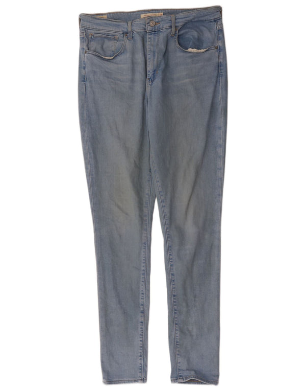 Levi's Womens 721 High Rise Skinny Jeans W31 L31 Blue Lyocell