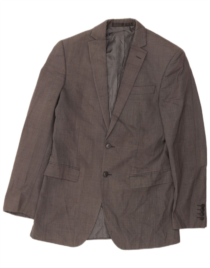Marks & Spencer Ανδρικό σακάκι με 2 κουμπιά μπλέιζερ UK 36 Small Grey Wool