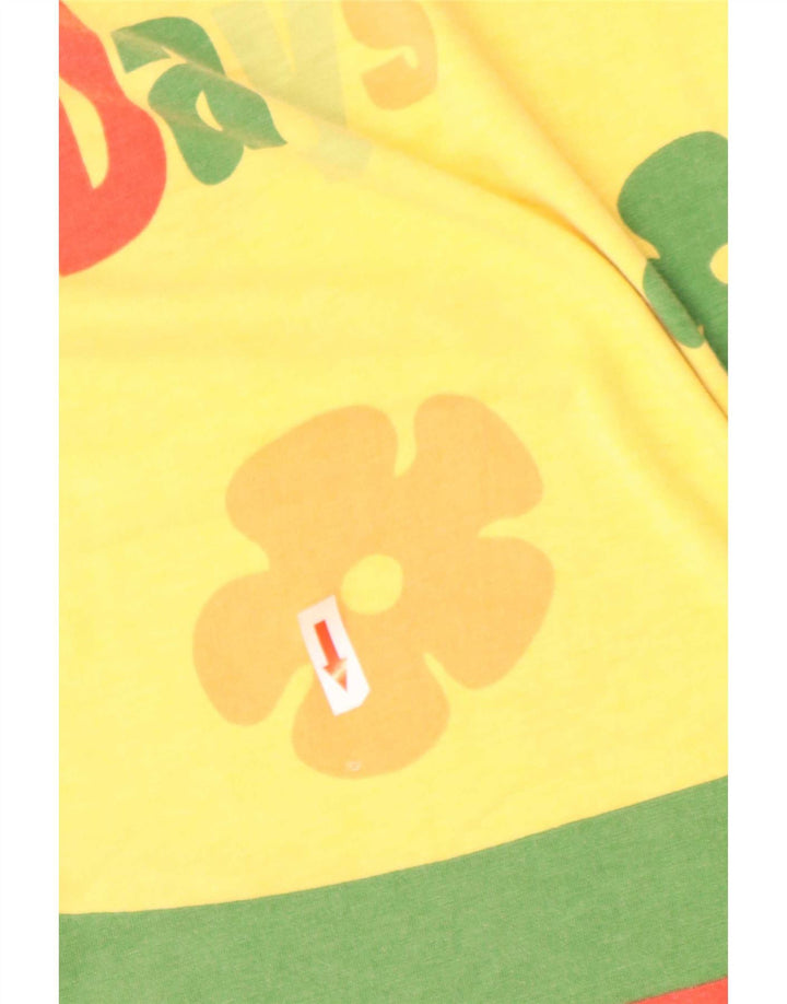 S.Oliver Ανδρικό γραφικό T-Shirt Top Large Yellow Colourblock