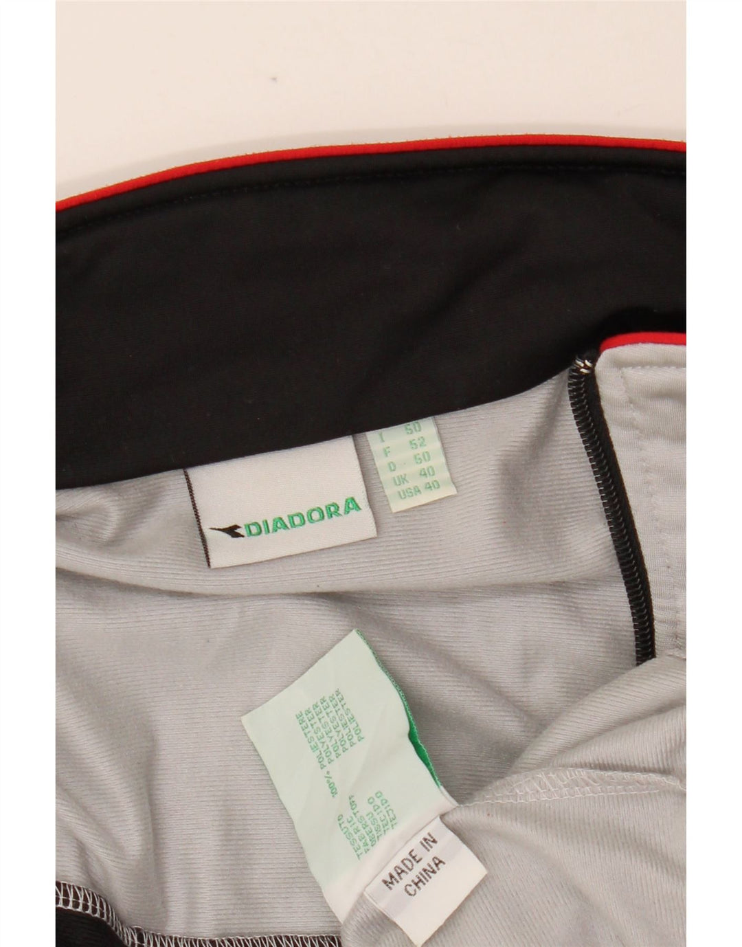 Ανδρική αθλητική φόρμα DIADORA Top Jacket UK 40 Medium Grey Polyester