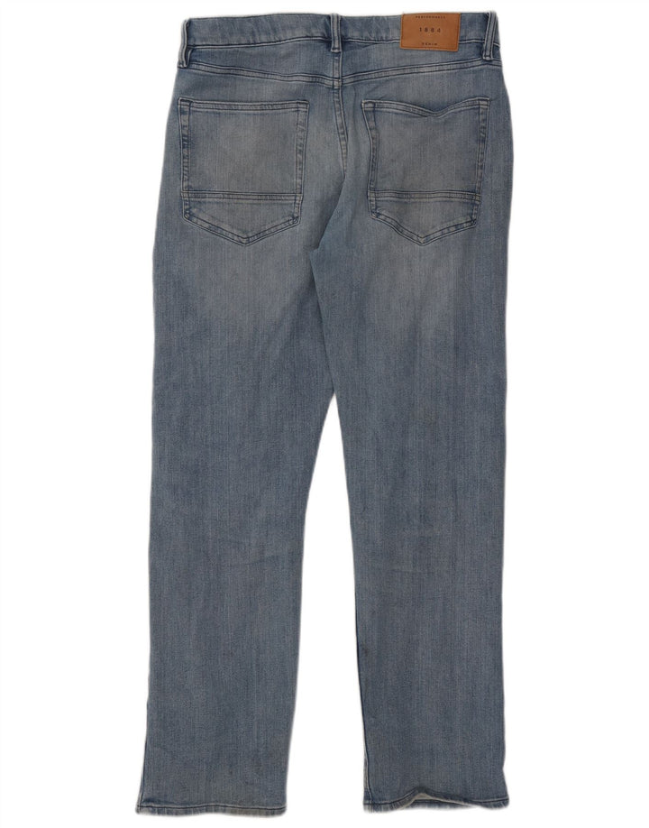 Ανδρικό τζιν ίσιο Marks & Spencer W32 L29 Μπλε βαμβακερό