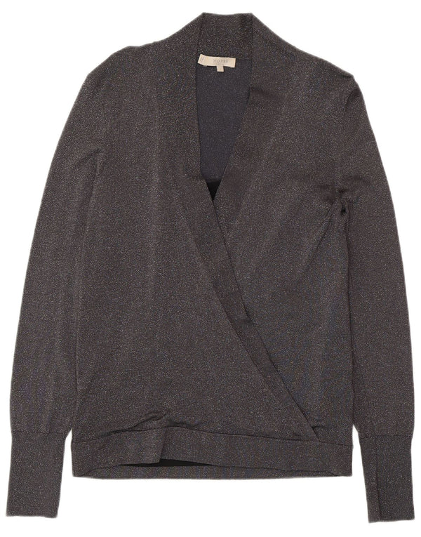 HOBBS γυναικείο πουλόβερ με λαιμόκοψη με V λαιμόκοψη UK 10 Μικρές γκρι βισκόζη