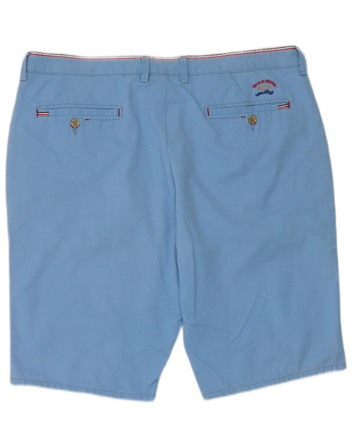 Ανδρικό σορτς Chino Paul & Shark W36 μεγάλο μπλε βαμβακερό