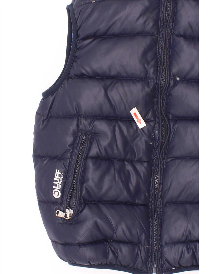 North Sails Boys Reversible padded Gilet 3-4 Years Navy Blue Polyester