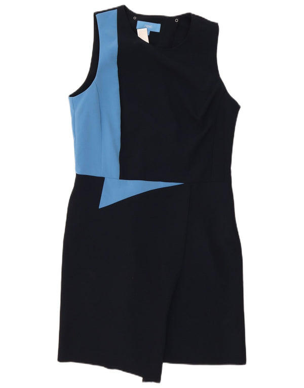 Επόμενο γυναικείο αμάνικο φόρεμα UK 14 Large Navy Blue Colourblock
