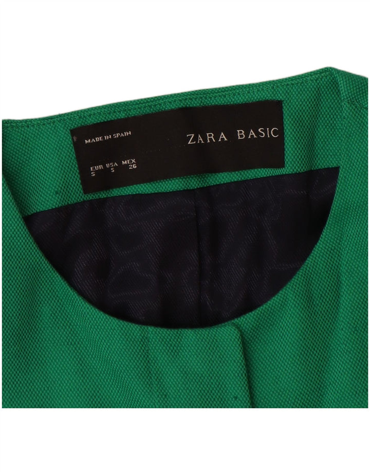 Zara Γυναικείο Πανωφόρι UK 10 Μικρό Πράσινο Βαμβακερό