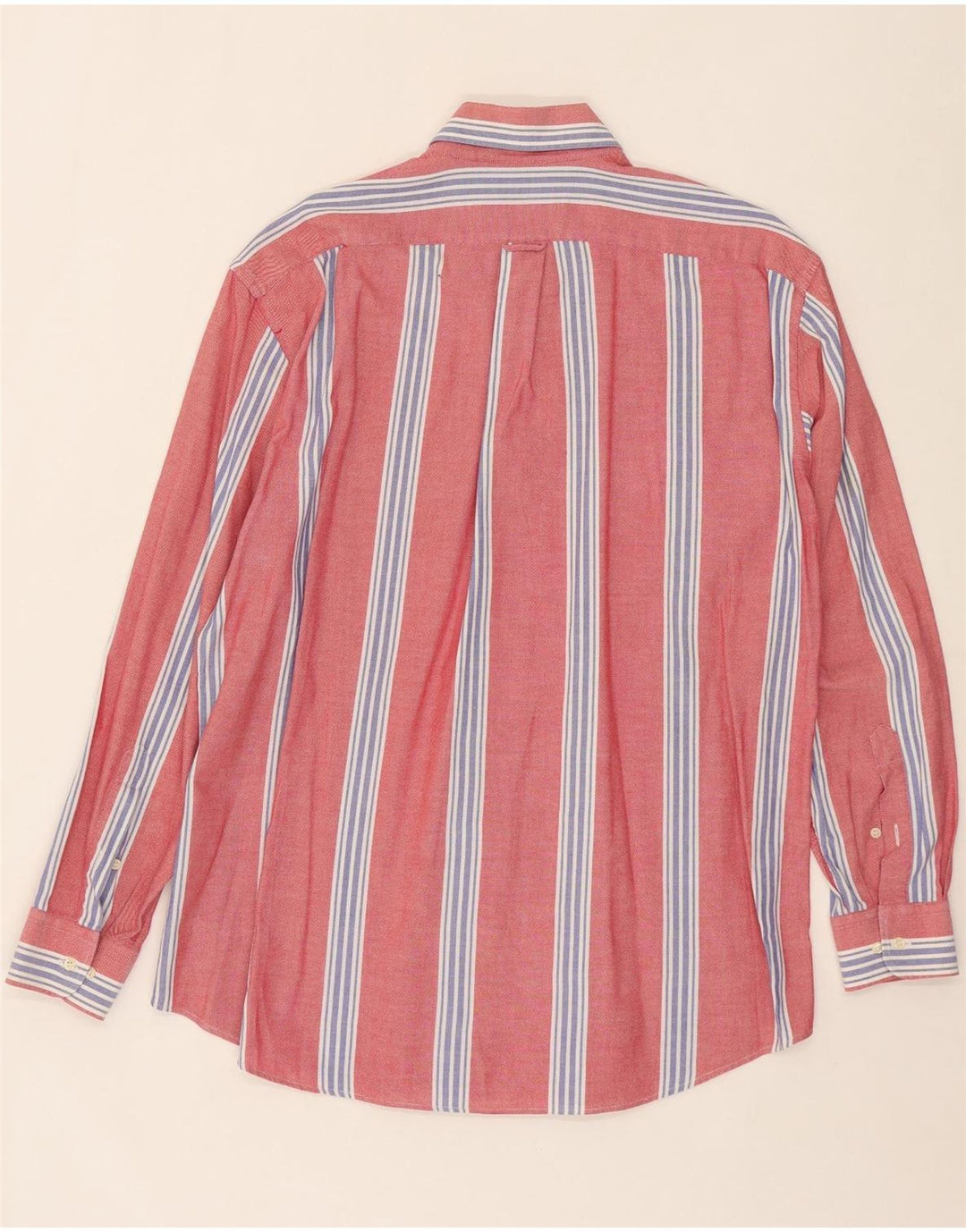 NORTON WILSON Mens Shirt Size 43 Large Red Striped Cotton Vintage Norton Wilson and Second-Hand Norton Wilson from Messina Hembry 