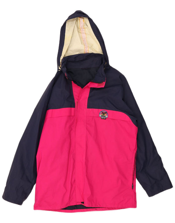SALEWA Ανδρικό μπουφάν με κουκούλα αντιανεμικό UK 40 Large Navy Blue Colourblock