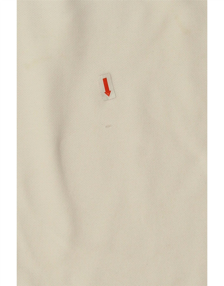 Slam Ανδρικό Πόλο Μπλουζάκι μεγάλο λευκό βαμβακερό