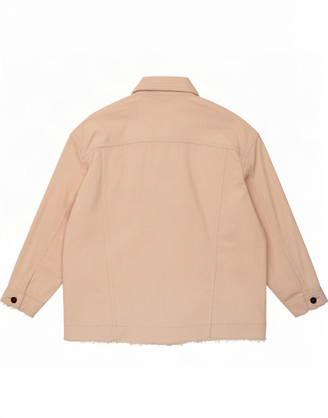 Zara Γυναικείο Κοτλέ Μπουφάν UK 14 Medium Off White Βαμβακερό