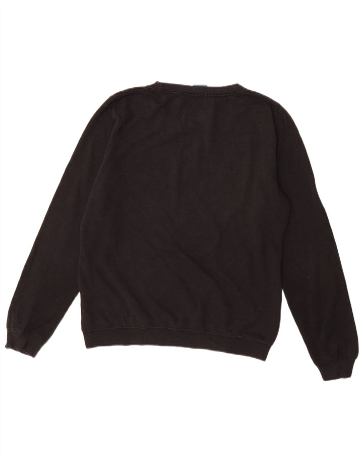 Γυναικείο γραφικό φούτερ NIKE Jumper UK 14 μεσαίο μαύρο βαμβακερό