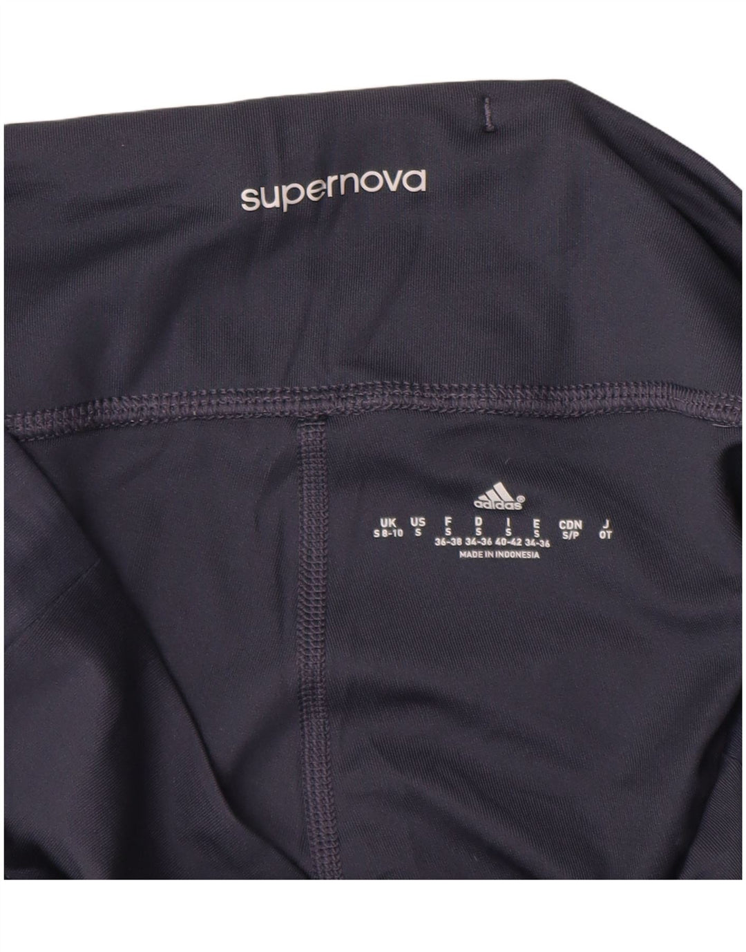 Adidas Γυναικεία κολάν Capri Supernova UK 8/10 Small Navy Blue Polyester