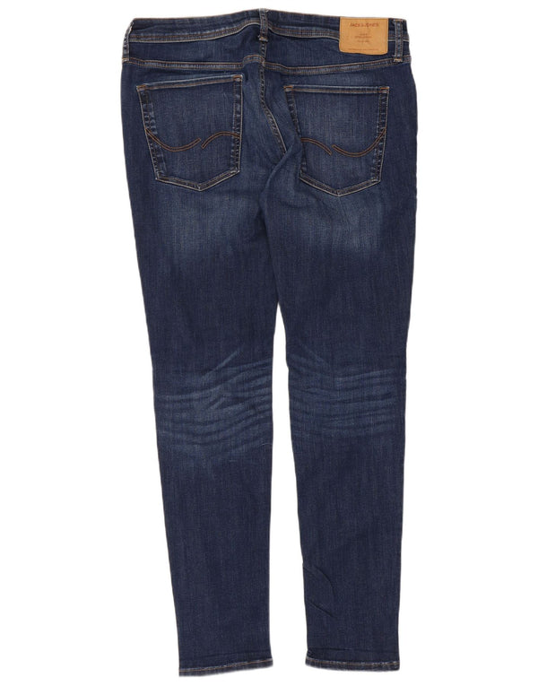 Jack & Jones Ανδρικά Tom Skinny Jeans W36 L32 Navy Blue Cotton