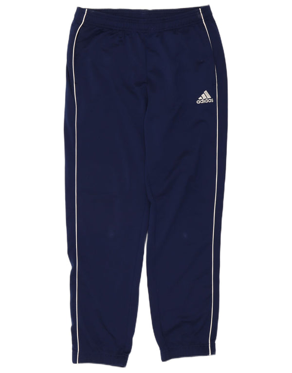 ADIDAS Mens Tracksuit Trousers Joggers Large Navy Blue Polyester