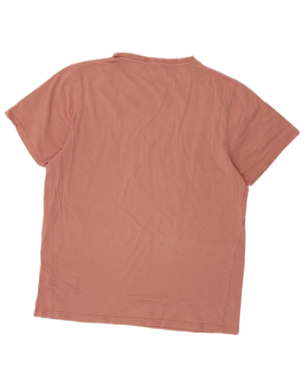 Ανδρικό γραφικό T-Shirt Mountain Warehouse Top Μεσαίο Ροζ Βαμβακερό