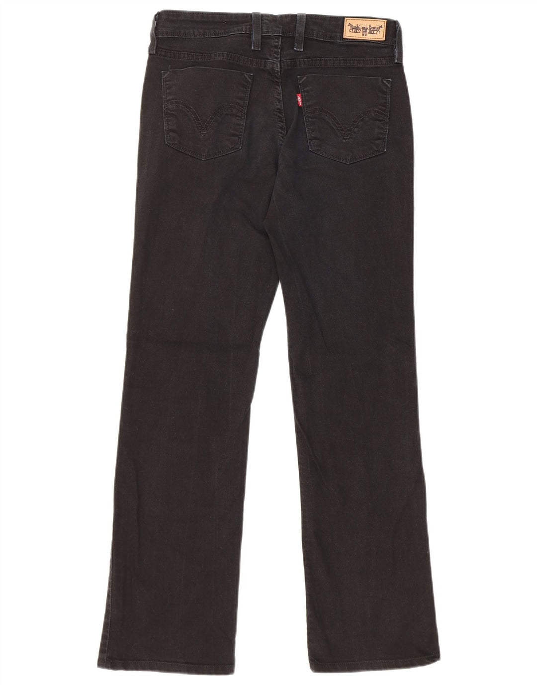 Γυναικείο Levi's 627 Straight Jeans W29 L30 Μαύρο βαμβακερό