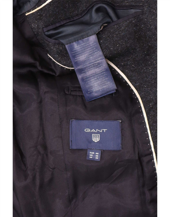 Ανδρικό σακάκι Gant 2 κουμπιών UK 36 Small Navy Blue Wool