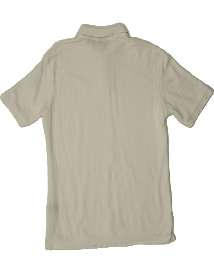 FILA Mens Polo Shirt Medium White Cotton Vintage Fila and Second-Hand Fila from Messina Hembry 