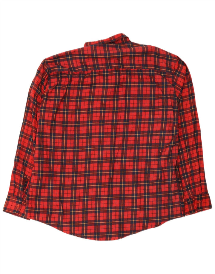 Vintage Ανδρικό Φανελένιο Πουκάμισο 2XL Red Check Cotton